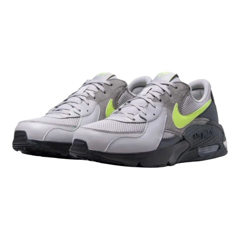 Nike Air Max Excee Grey Yellow Black Shoes Men's Size 12, FZ5486-007, NEW